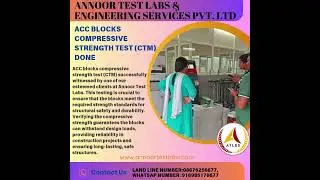 ACC Blocks Compressive Strength Test Witnessed by Client. #annoor #qaqc  #durabilitytesting