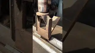 Metal Bar Bending Into U Shape With Hydraulic Press Machine | Agricultural Machinery Making