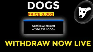 1 Dogs = 0.2 $ Dogs Listing Price update || Dogs 1000$ Sell Strategy 🔥| Dogs Airdrop Claim update