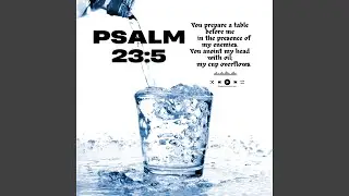 Psalm 23: 5 My cup overflows