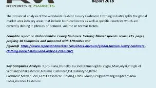 Global Fashion Luxury Cashmere Clothing Market Status and Outlook 2018-2025