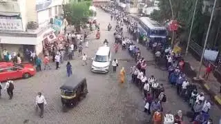 THANE POST ! कामावर जाण्यासाठी डोंबिवलीत पहिल्याच दिवशी लोकांची मोठी गर्दी