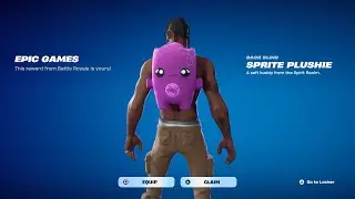 HOW TO GET SPRITE PLUSHIE BACK BLING IN FORTNITE!