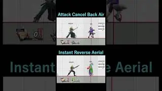 Attack Cancel Back Air vs. Instant Reverse Aerial &ndash; Competitive Smash Bros. for Beginners #shorts