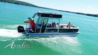 2018 DOUBLE DECKER Pontoon Boats with SLIDES and SUNDECKS | Avalon Funship Pontoons