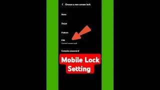 Mobile Lock Kaise Change Kare | How To Change Screen Lock in Mobile|#shorts #trending #viralvideo