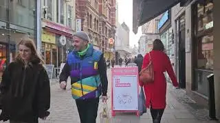 WALK THROUGH THE CENTRAL STREETS OF WIESBADEN FEBRUARY 2024