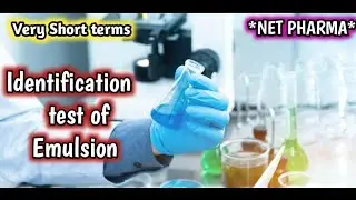 Pharmaceutics|Identification tests of Emulsion #Emulsion #pharmaceutics #Pharmacy #GPAT #Education