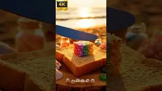 【4K】【ASMR】Seeds and Rainbow Butter 🌈 The Birth of Life 🌱
