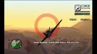 GTA San Andreas - Flying School #04 - Circle Airstrip & Land (Gold)
