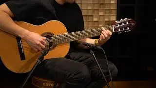 Traditional Series 7/8 Size Guitar Gloss by Ortega Guitars - Solid Cedar Top - R225G-7/8