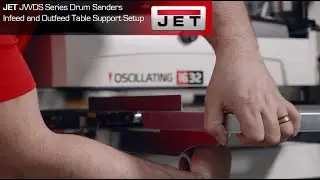 Jet JWDS Series Drum Sanders | Infeed and Outfeed Table Support Setup