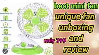 Best Rechargeable Portable Fan 2024 in india under 399🔥/Best Mini Table Fan/rechargeable fan review