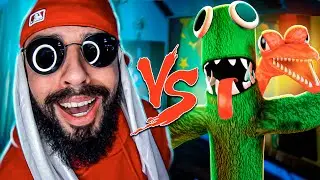 Laranja e Verde do Roblox (Rainbow Friends) Vs. Mussa - Batalha com Games