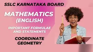 Karnataka SSLC Maths - Coordinate Geometry Important Formulae and Statements| #sslc #maths