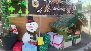 Christmas decoration that made of plastic bottles , paper plate , disposable spoon fork | creative 