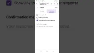 Settings of Google form for a perfect test