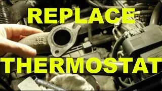change THERMOSTAT REPLACEMENT how to DIY - OBDII trouble code P0128 fix - GM 3100 - 3400 engine cars