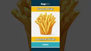 🇬🇧🇳🇴 French fries - pommes frites : learn English : la oss l&aelig;re engelsk : vocabulary builder