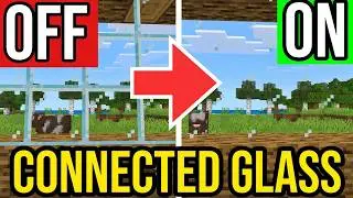 How To Get Connected Glass Textures In Minecraft Bedrock! - PS4/5, Xbox, MCPE, Switch & PC!