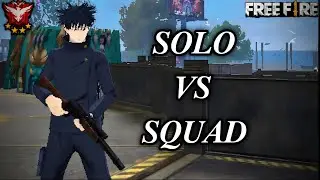 Solo vs Squad BR Rank Push Full Match