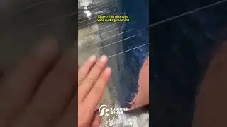 Super-thin diamond wire combination stone cutting machine with 0.55mm