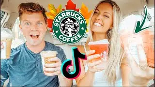 Trying ALL the FALL Starbucks Drinks!!!
