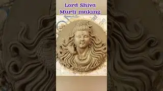 Lord Shiva murti making for wall mural art