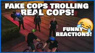 Fake Cops Troll Real Cops On Bikes! l GTA 5 ROLEPLAY