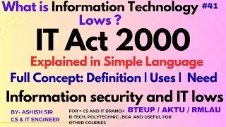 IT Act 2000 Explained in Simple Hindi_&_English | #ITAct2000#CyberLaw#ITLaw @NotesTube-25