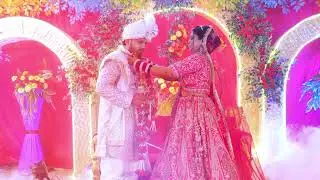 Varmala ceremony 🥰🌹😍