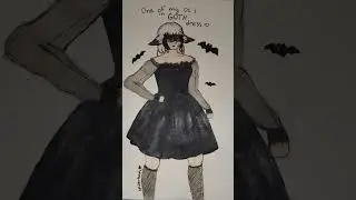 hey @Charuhcandraw there's my oc with goth dress 😁😘