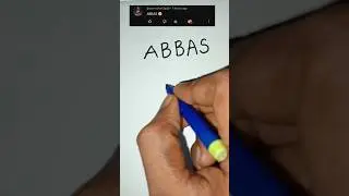 ABBAS Name Logo Design | Comment Your Name. #shorts #viral #namelogo #logo #artwork #youtubeshorts