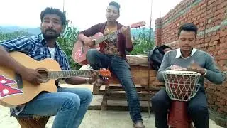 Hidda Hiddai Dobatoma Adrin Pradhan/ cover song/ Djembe / The Teachers Band Nepal