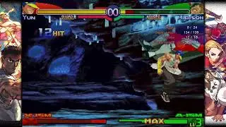 Street Fighter Alpha 3 Max Yun 100% stun combo X-ISM (CFC 2) 