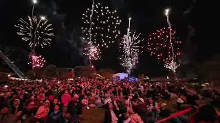 Six Flags Fiesta Texas New Year's 360 Fireworks Celebration 2025