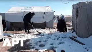 Displaced Syrians Struggle to Survive Winter as Snow and Freezing Cold Hit Camps Near Aleppo | APT