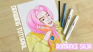 How to draw Romance Saja from Saja Boys / How to draw KPop Demon Hunters boys