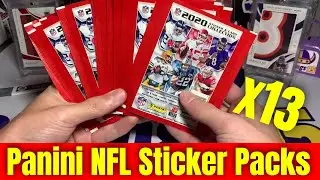 Panini NFL Sticker Packs | 1 Card & 5 Stickers Per Pack! Numbered Cards In Sticker Packs?!
