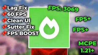 SODIUM V1.1 FOR MCPE 1.21+ |  [FPS BOOST & NO LAG]