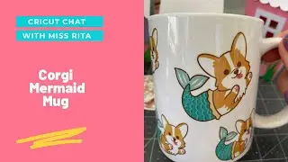 Corgi Mermaid Mug using Converted Epson Sublimation Printer & Cricut Mug Press