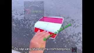 Ốp nắp xăng sh20-25 mạ crom bóng inox [HÀNG ĐẸP] - đồ chơi xe sh20-25 ốp mạ crom