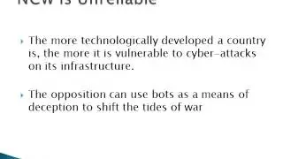 Debating Against Technological Warfare   Group 14