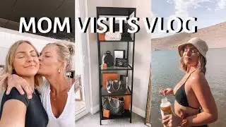 MOMS VISITS VEGAS VLOG (LAKE DAY, BIRTHDAY SHOPPING, BUILDING NEW SHELF, ETC)