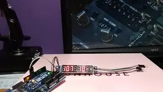 7 segment Led  Radio with  DCS Bios