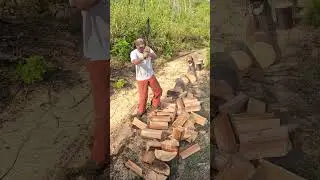 This Trick Makes Chopping Wood Easy!