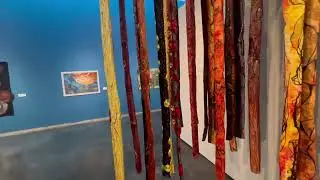 A sweep of the space-themed exhibit, 'Fierce Planets,' at the LSU Museum of Art
