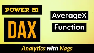AverageX Function in Power BI DAX Tutorial (39/50)