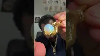 I Made a 24K Gold Hand #gold #opals #shorts