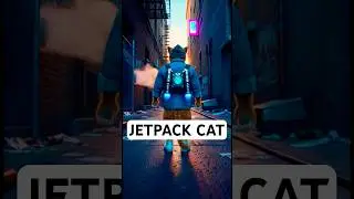 Jetpack Cat Blasts Through the Alley! 🚀🐱